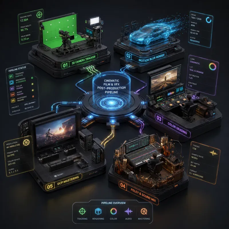 3D Isometric Pipeline Dioramas