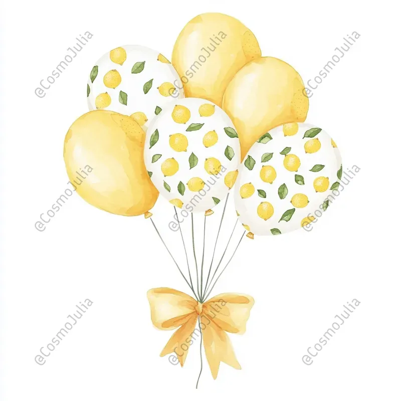 Baby Birthday Lemon Clipart