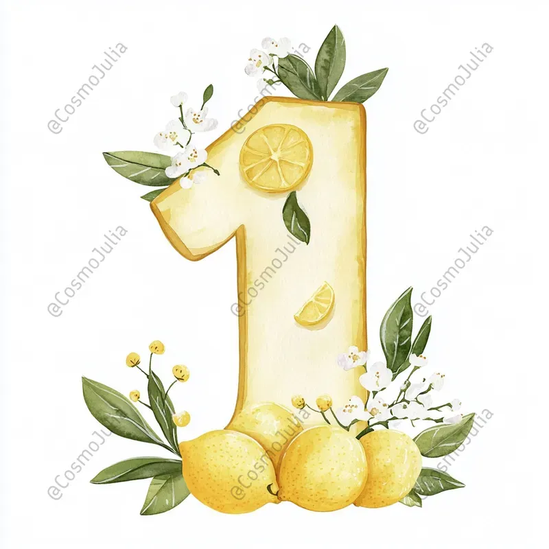 Baby Birthday Lemon Clipart
