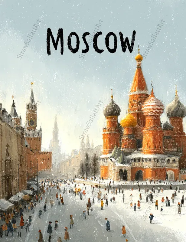 City Travel Storybook Art Poster Pages