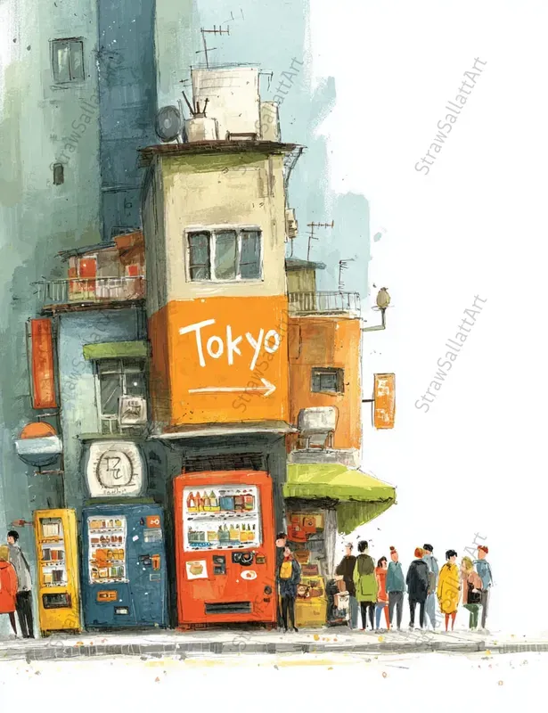 City Travel Storybook Art Poster Pages