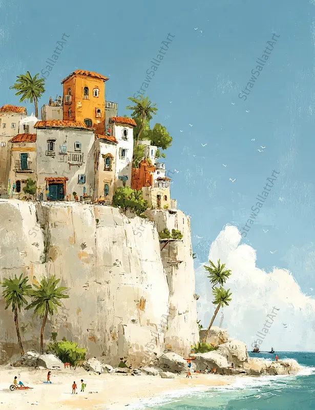 City Travel Storybook Art Poster Pages