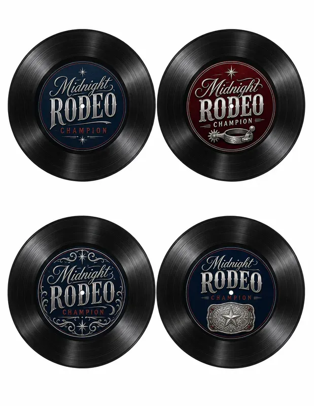 Western Vinyl Record Printables