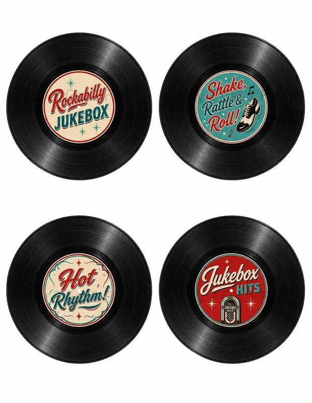 Western Vinyl Record Printables
