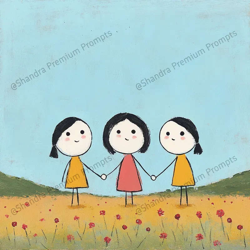 Stick Figures Childrens Illustrations