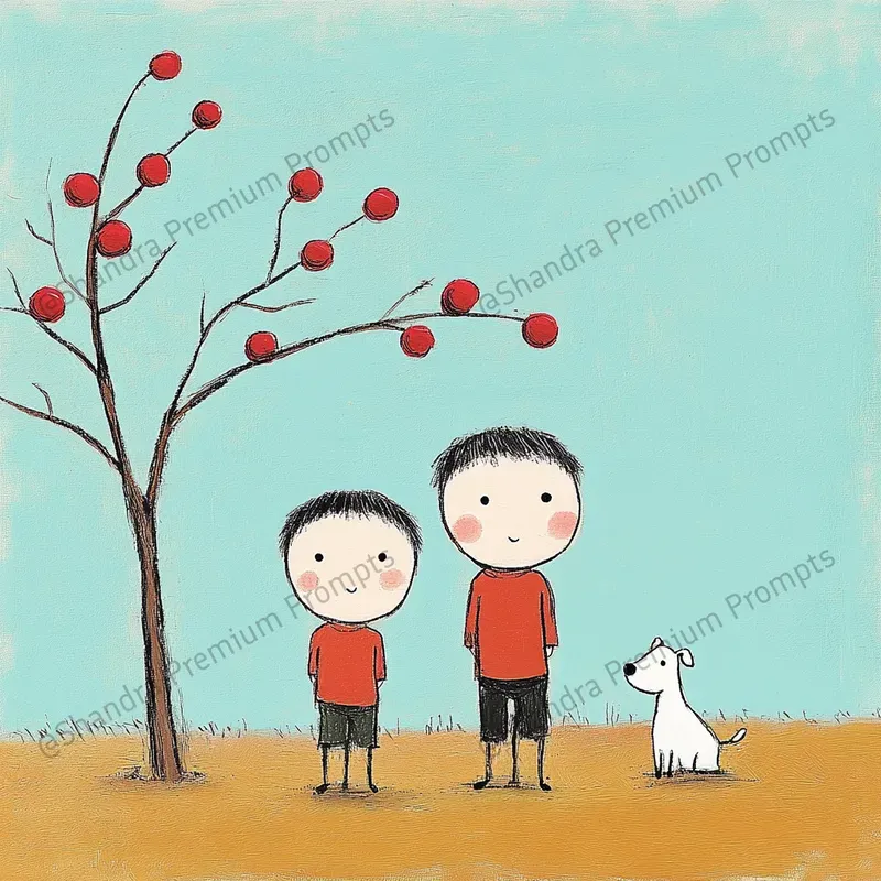 Stick Figures Childrens Illustrations
