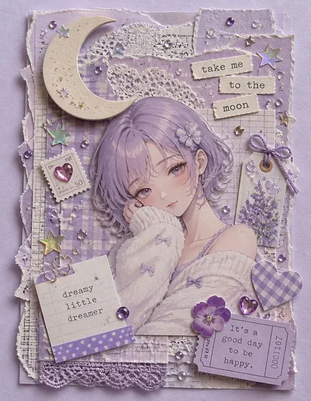 Kawaii 3D Anime Scrapbook Portraits