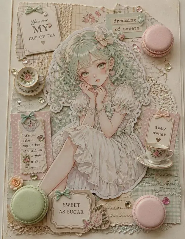 Kawaii 3D Anime Scrapbook Portraits