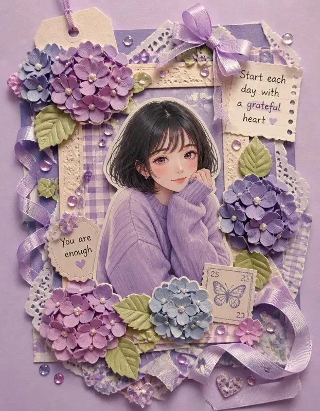 Kawaii 3D Anime Scrapbook Portraits