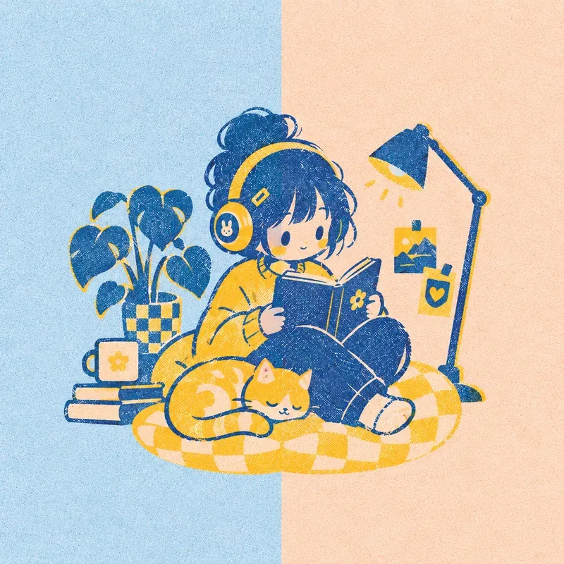 Whimsical Riso Pastel Pop Art