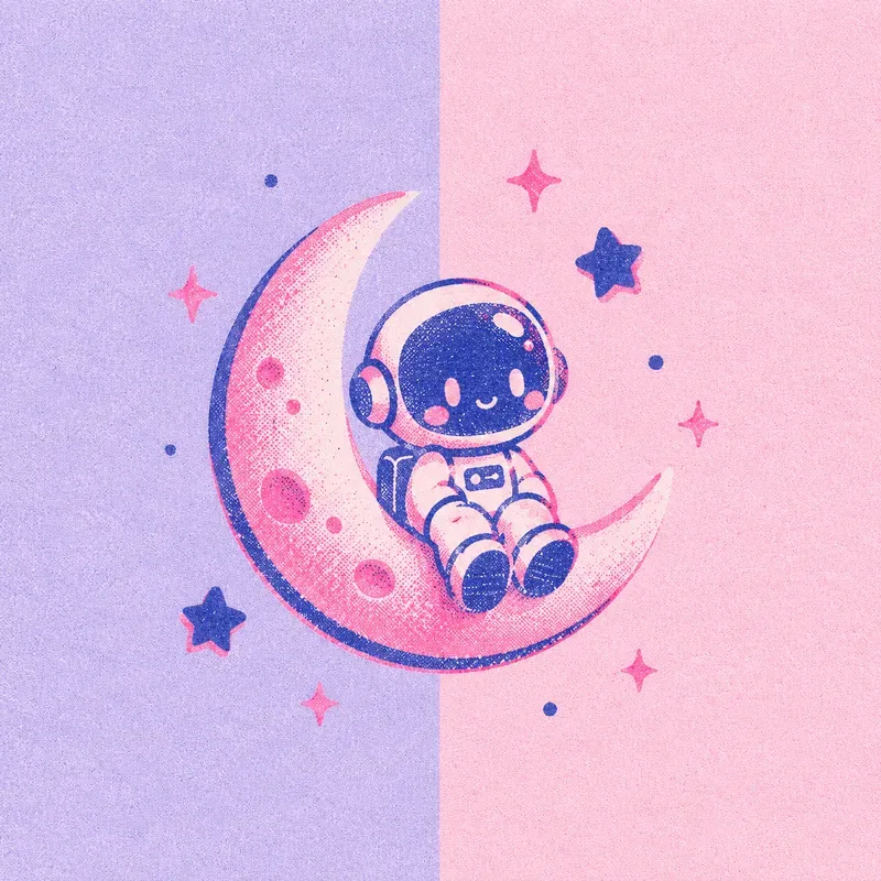 Whimsical Riso Pastel Pop Art