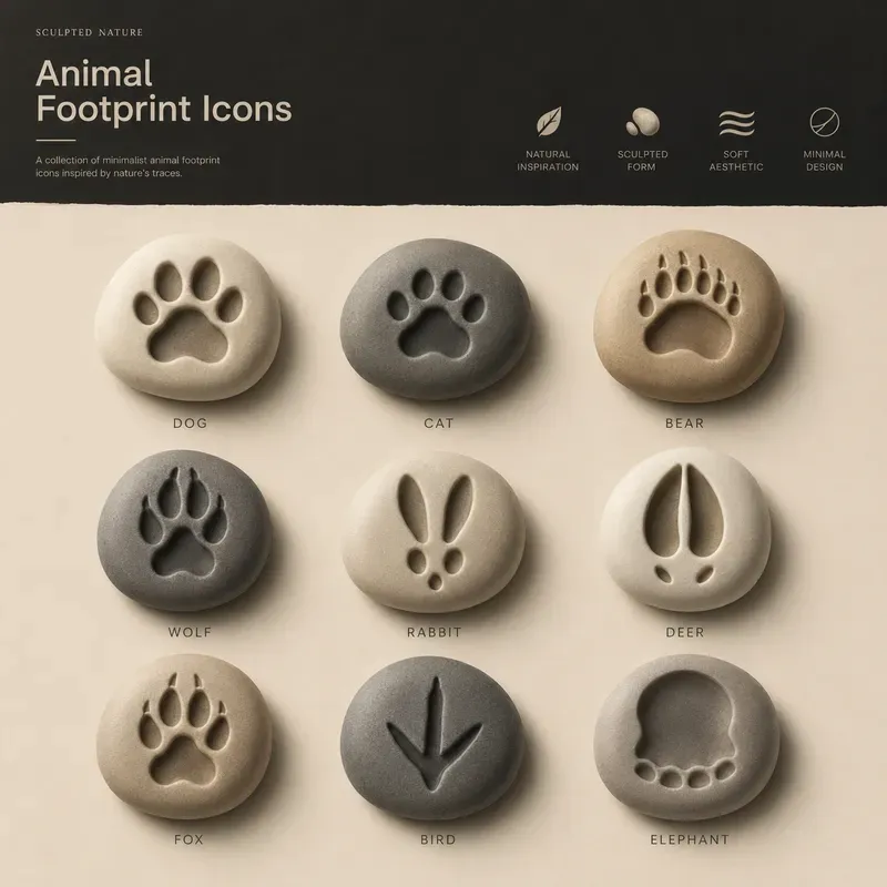Organic Lineless Sculptural Icon Systems