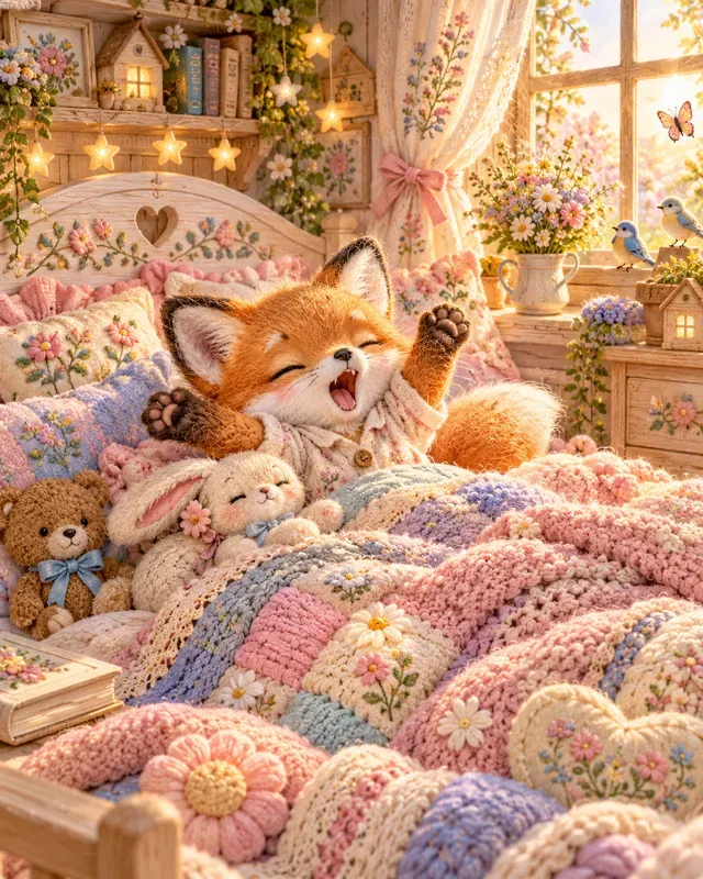 Pastel Morning Wakeup Animals