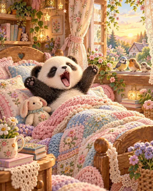 Pastel Morning Wakeup Animals