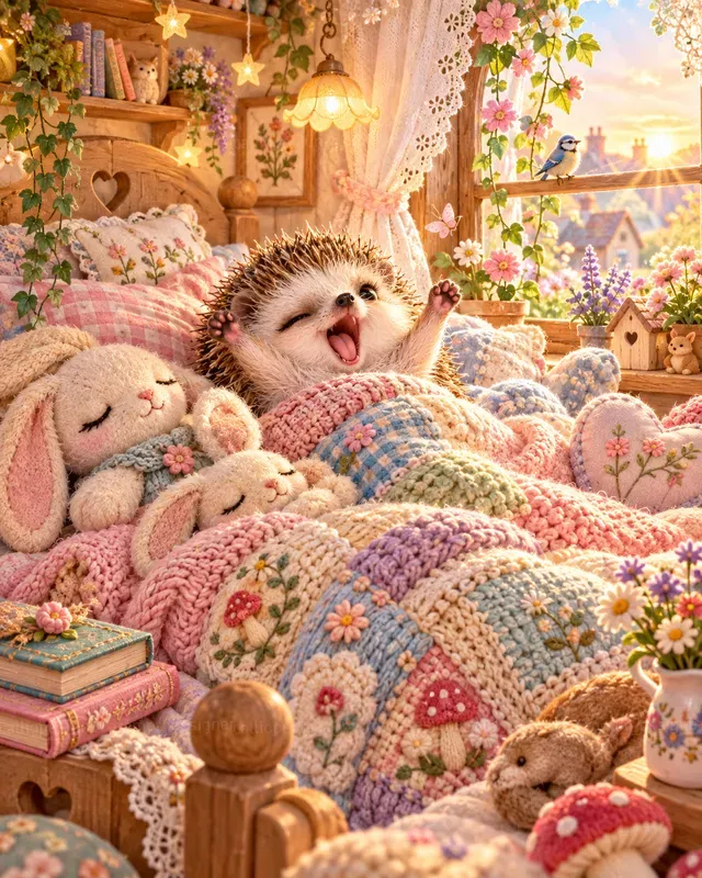Pastel Morning Wakeup Animals