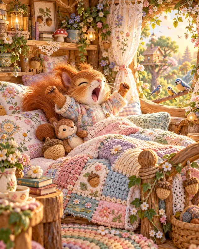 Pastel Morning Wakeup Animals