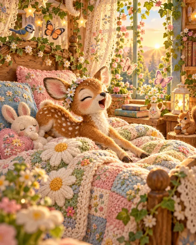 Pastel Morning Wakeup Animals