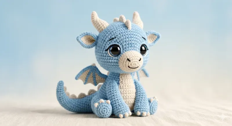 Cozy 3D Crochet Fantasy Baby Creatures