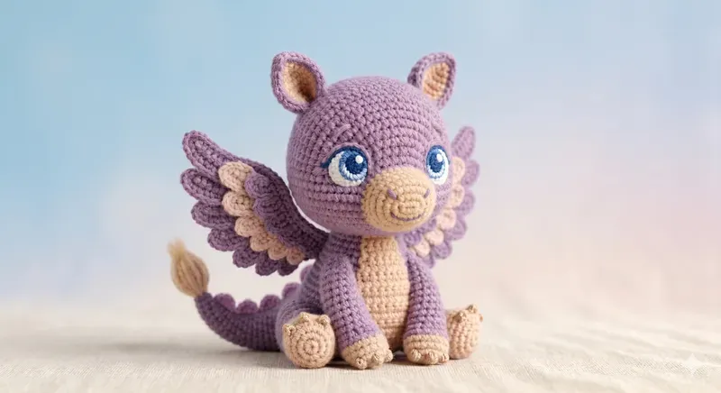 Cozy 3D Crochet Fantasy Baby Creatures