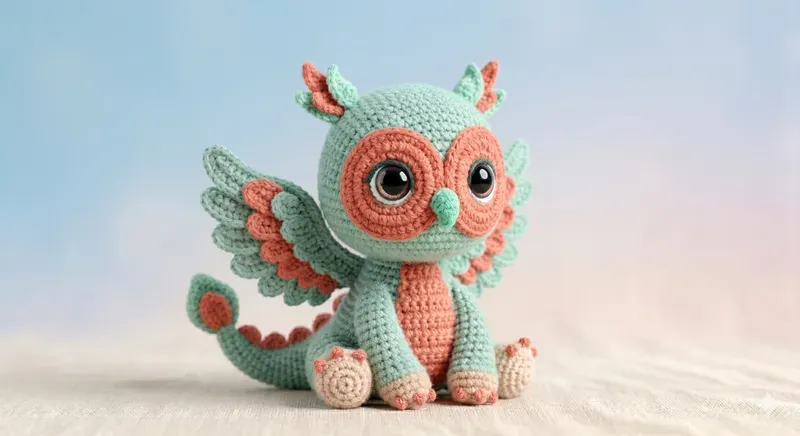 Cozy 3D Crochet Fantasy Baby Creatures