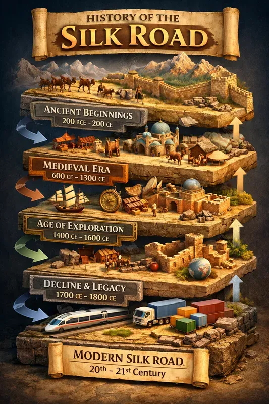 Isometric History Infographic Timelines