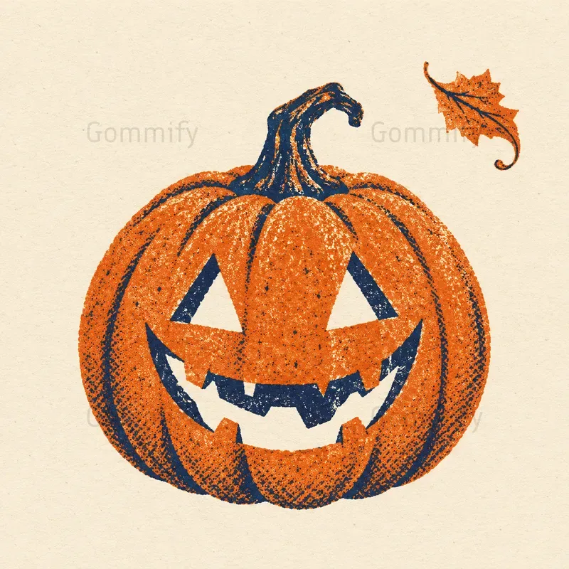 Retro Riso Halloween Prints
