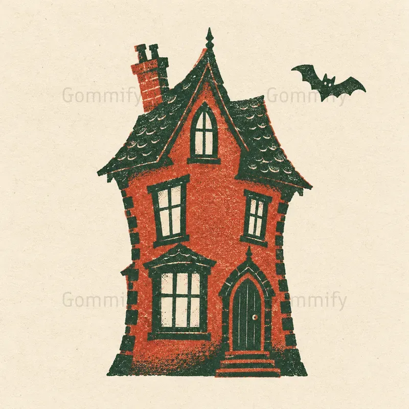 Retro Riso Halloween Prints