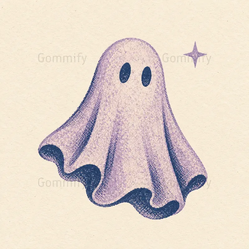 Retro Riso Halloween Prints