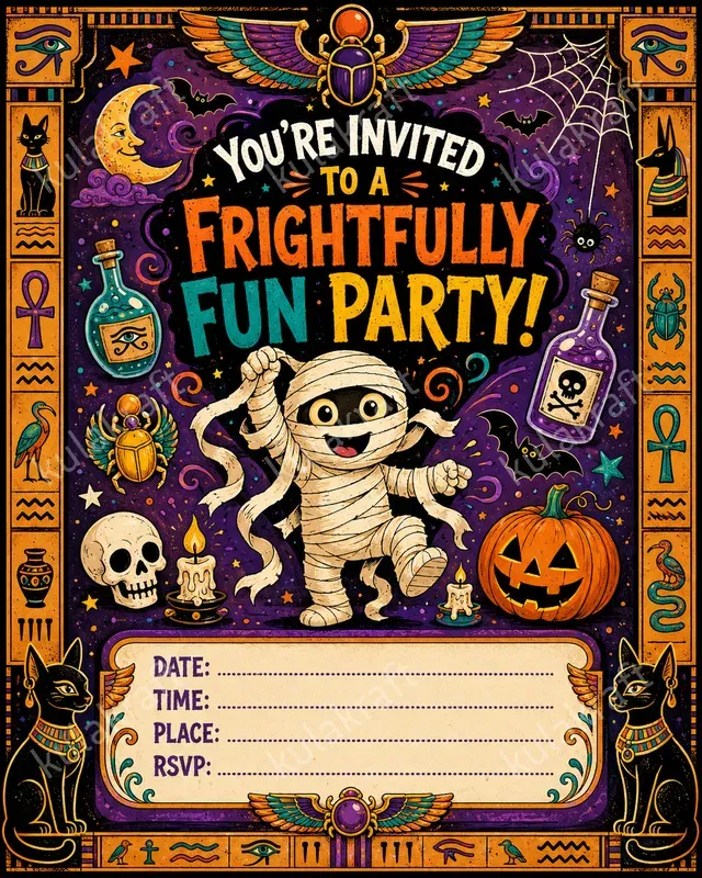 Halloween Monster Party Invitations