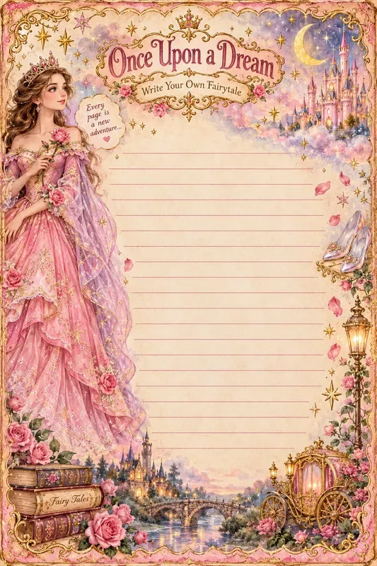 Vintage Fantasy Journal Pages