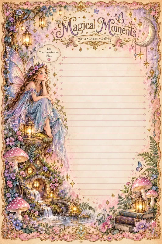 Vintage Fantasy Journal Pages
