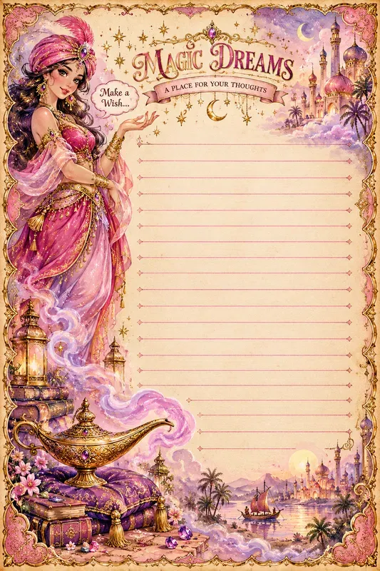 Vintage Fantasy Journal Pages