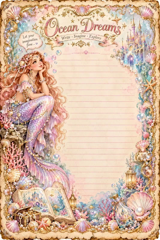 Vintage Fantasy Journal Pages