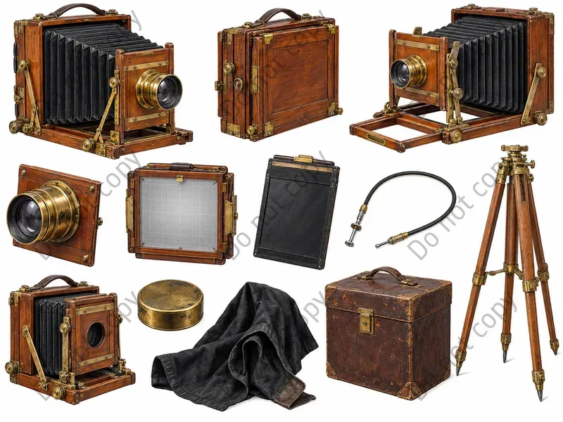 Vintage Camera Clipart Art