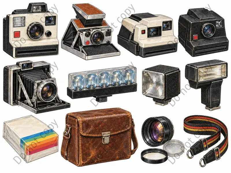 Vintage Camera Clipart Art