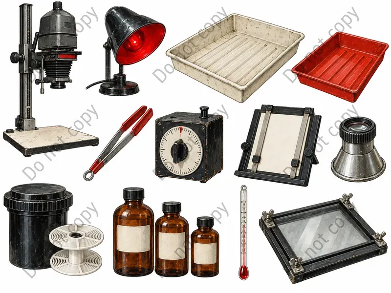 Vintage Camera Clipart Art
