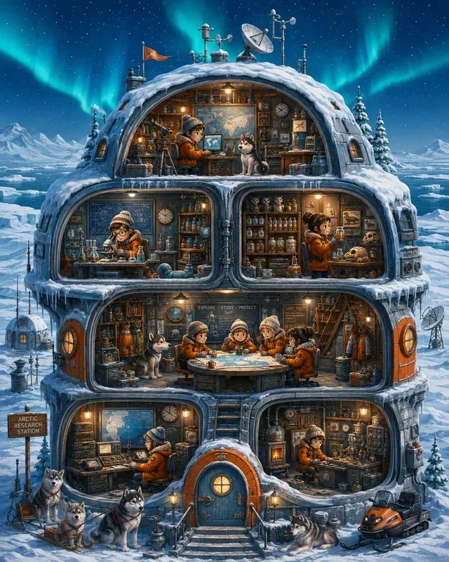 Whimsical Cutaway Building Makers