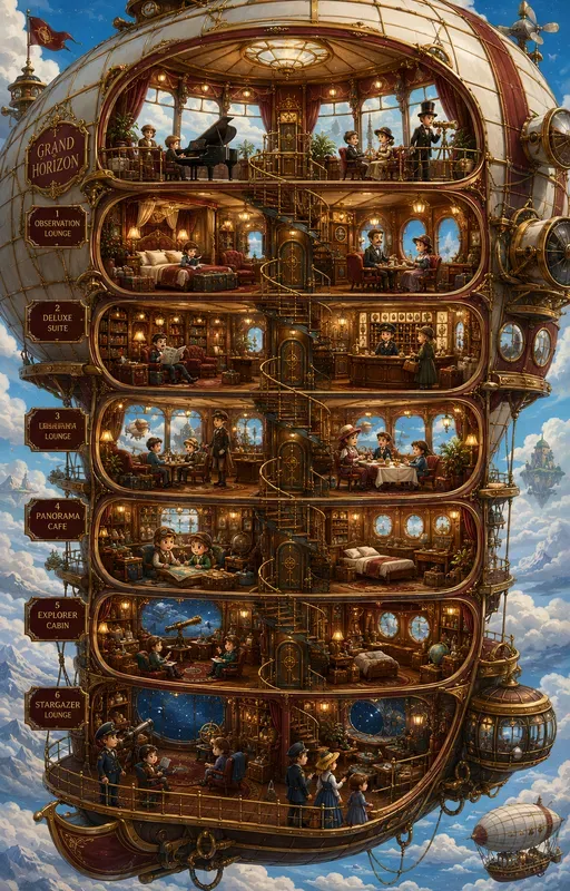 Whimsical Cutaway Building Makers