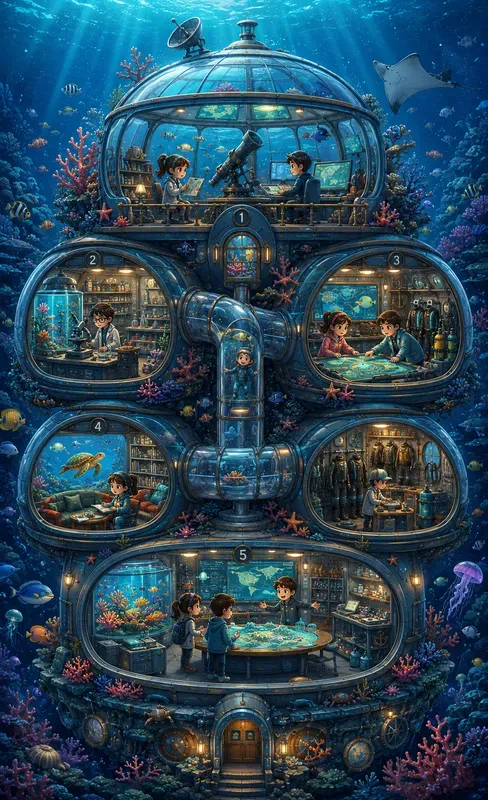 Whimsical Cutaway Building Makers