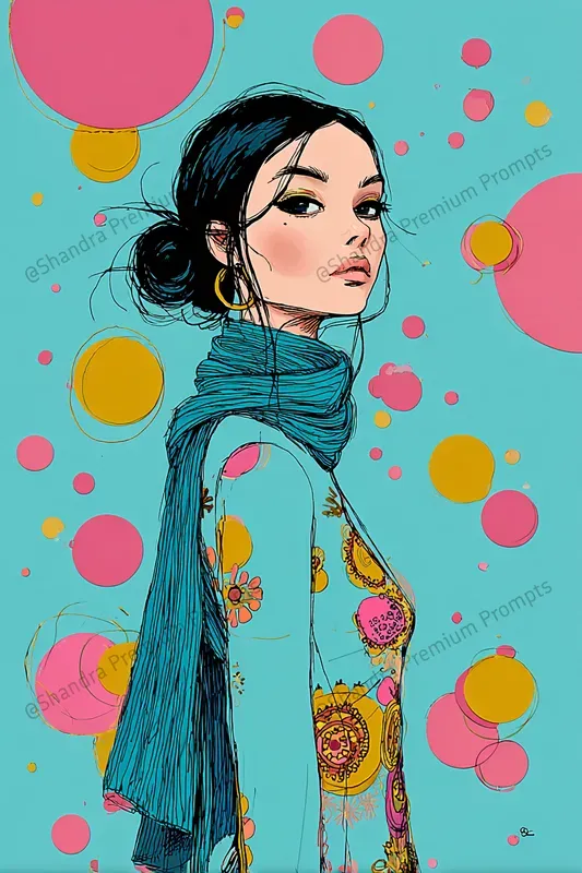 Colorful Doodle Illustrations For Tshirts