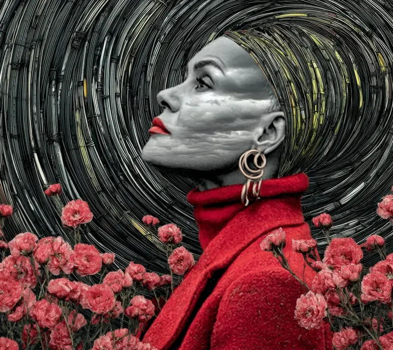 Ethereal Pink Stone Melancholy Art