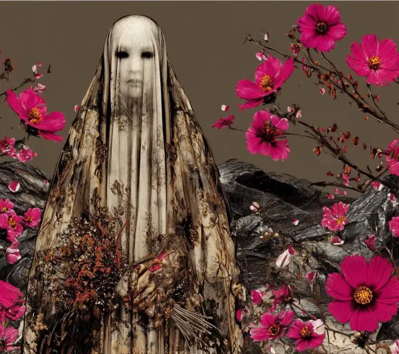 Ethereal Pink Stone Melancholy Art