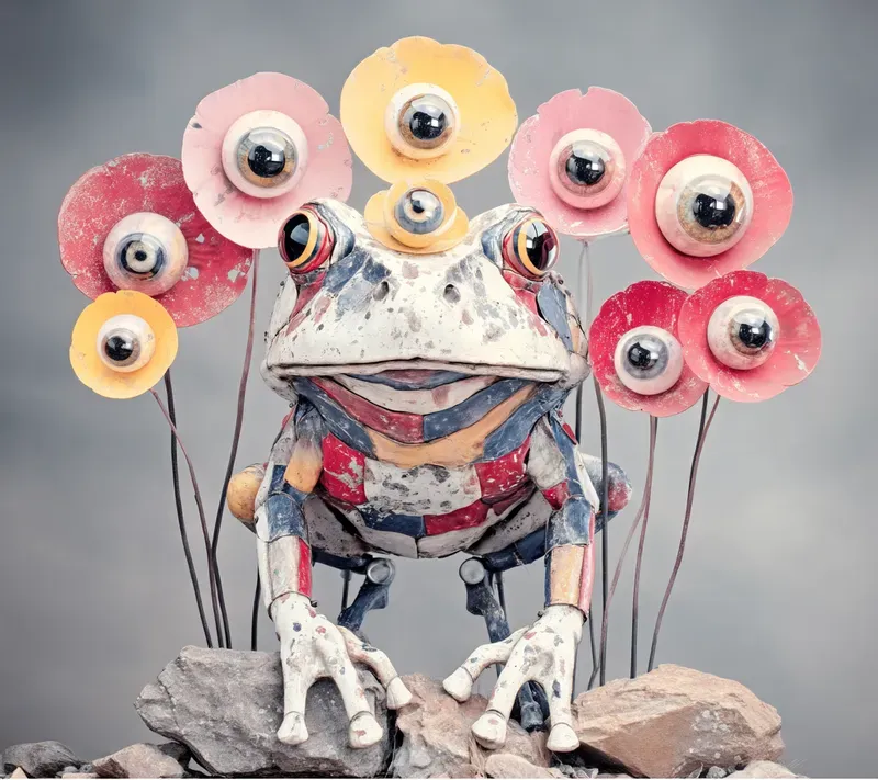 Ethereal Pink Stone Melancholy Art