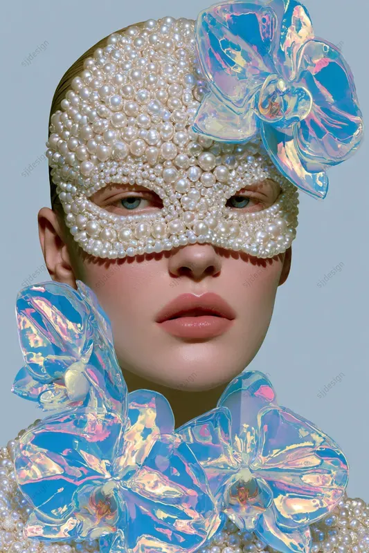 Iridescent Liquid Glass Editorials
