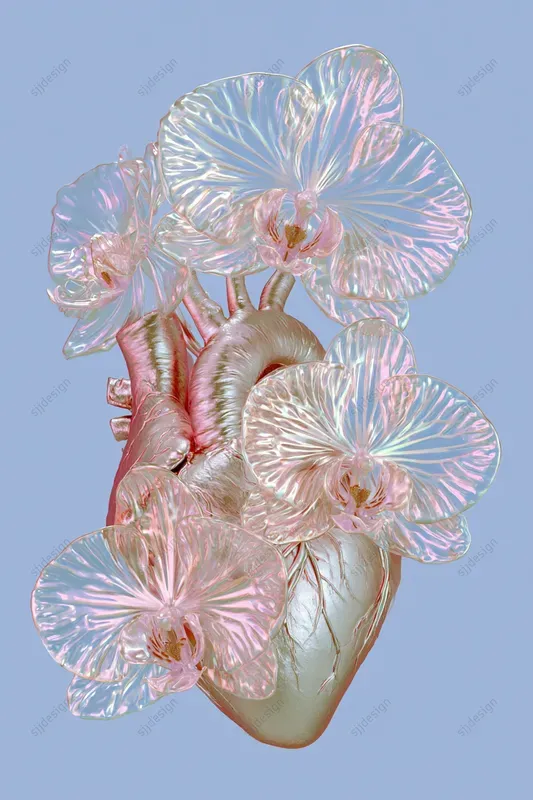 Iridescent Liquid Glass Editorials