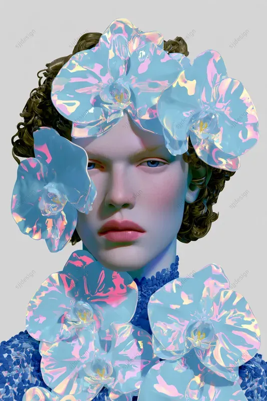 Iridescent Liquid Glass Editorials