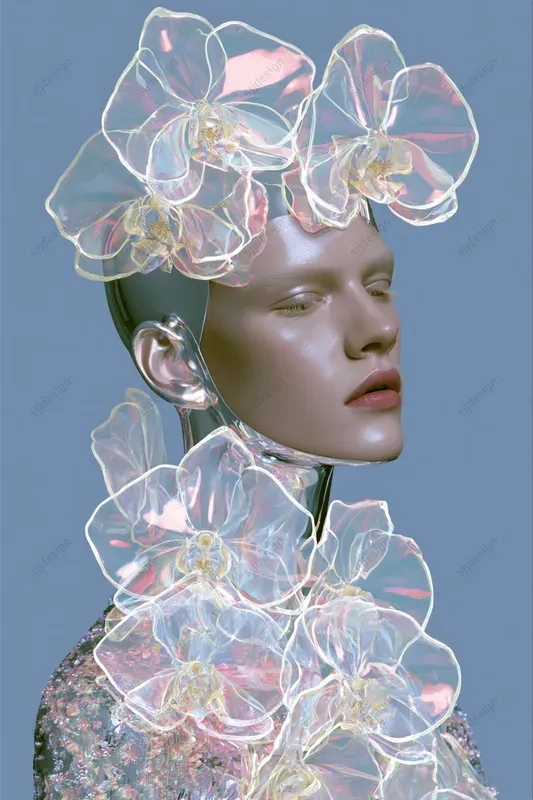 Iridescent Liquid Glass Editorials