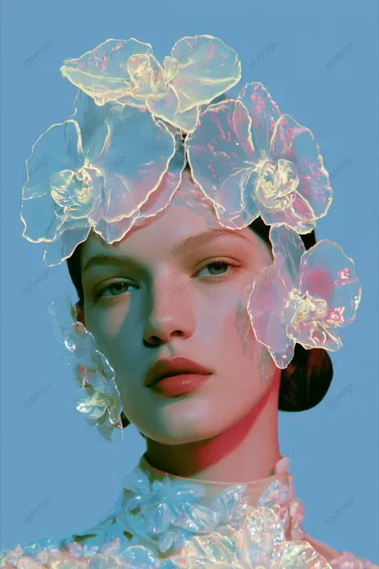 Iridescent Liquid Glass Editorials