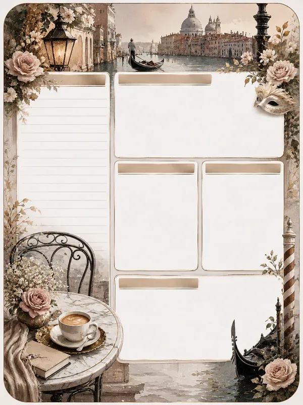 Editorial Planner Collages
