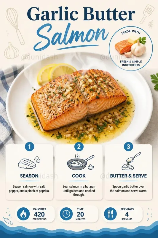 Modern Recipe Infographic Template